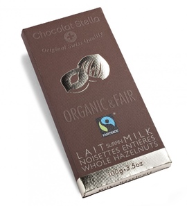 Chocolat Stella "Milk- Hazelnuts" Organic & Fair Trade
